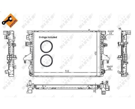 Radiator, engine cooling EASY FIT, Image 4