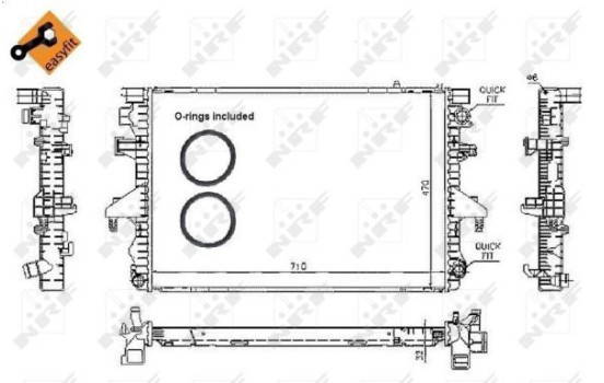 Radiator, engine cooling EASY FIT, Image 6