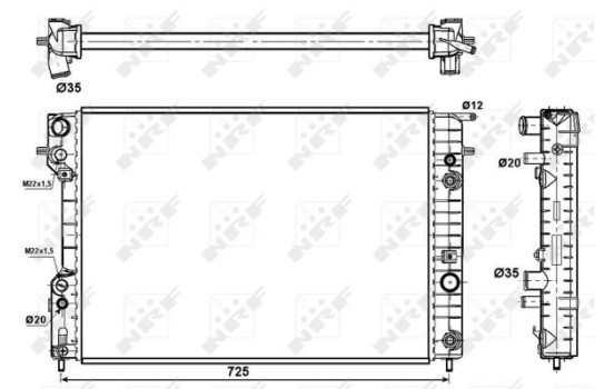 Radiator, engine cooling EASY FIT, Image 5