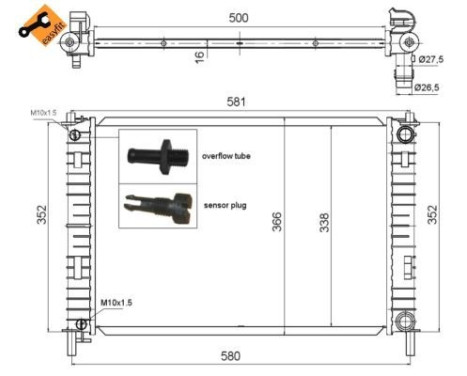 Radiator, engine cooling EASY FIT, Image 5