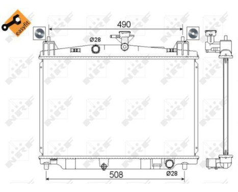 Radiator, engine cooling EASY FIT, Image 2