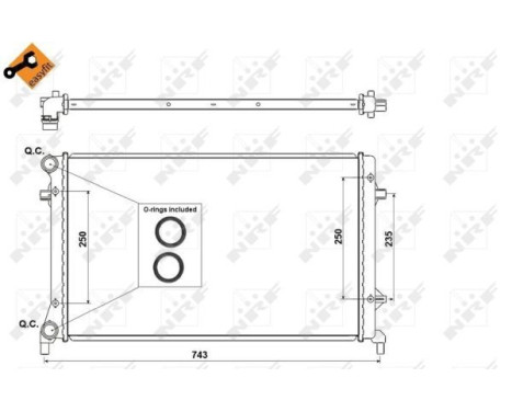 Radiator, engine cooling EASY FIT, Image 5