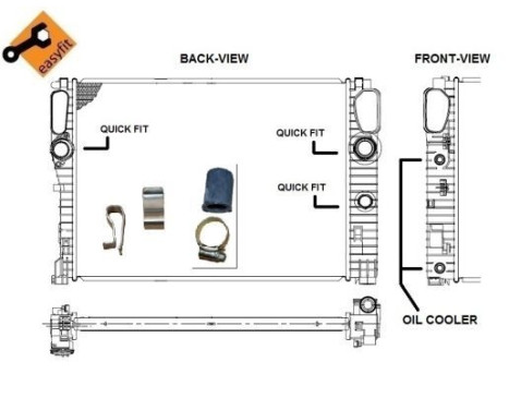 Radiator, engine cooling EASY FIT, Image 5