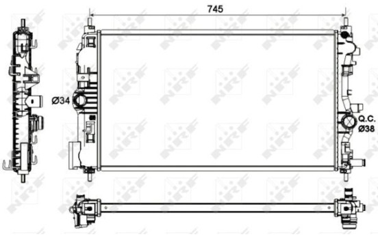 Radiator, engine cooling EASY FIT, Image 5