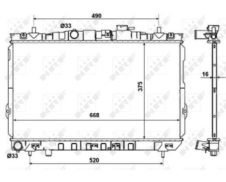 Radiator, engine cooling EASY FIT, Image 4