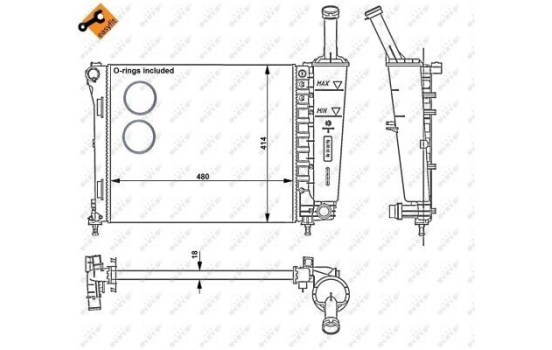 Radiator, engine cooling EASY FIT, Image 5