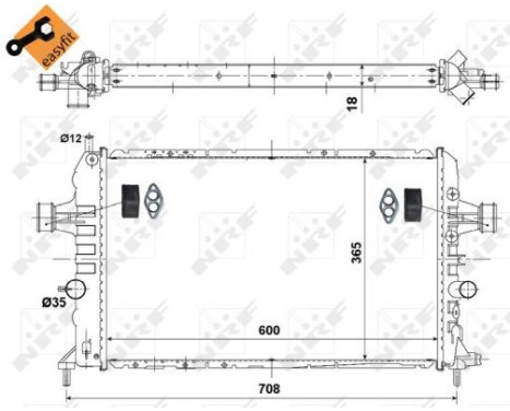 Radiator, engine cooling EASY FIT, Image 4