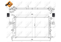 Radiator, engine cooling EASY FIT