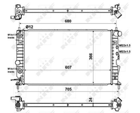 Radiator, engine cooling EASY FIT, Image 6