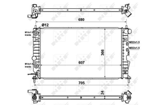 Radiator, engine cooling EASY FIT, Image 6