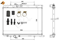 Radiator, engine cooling EASY FIT