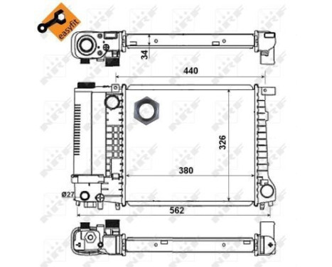 Radiator, engine cooling EASY FIT, Image 4