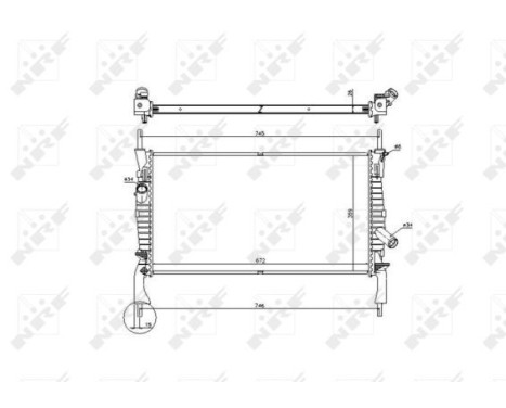 Radiator, engine cooling EASY FIT, Image 5