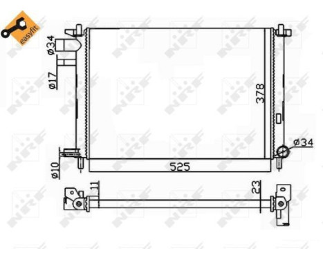 Radiator, engine cooling EASY FIT, Image 5