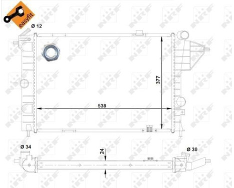 Radiator, engine cooling EASY FIT, Image 6