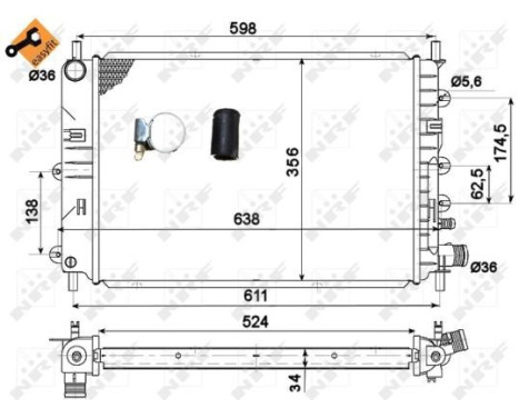 Radiator, engine cooling EASY FIT, Image 5