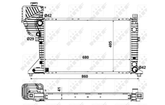 Radiator, engine cooling EASY FIT