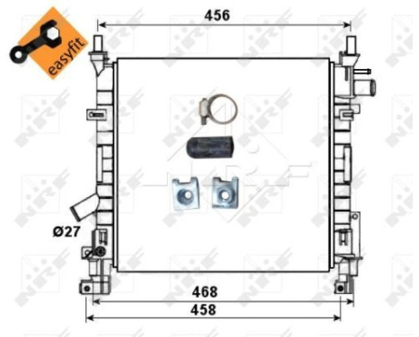 Radiator, engine cooling EASY FIT, Image 5