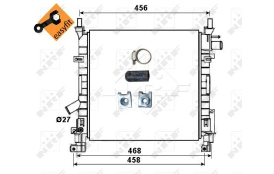 Radiator, engine cooling EASY FIT, Image 5