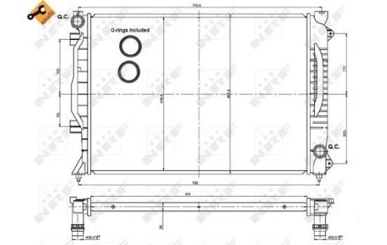 Radiator, engine cooling EASY FIT, Image 3