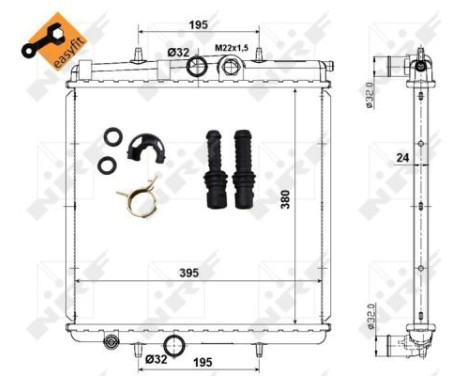 Radiator, engine cooling EASY FIT, Image 5