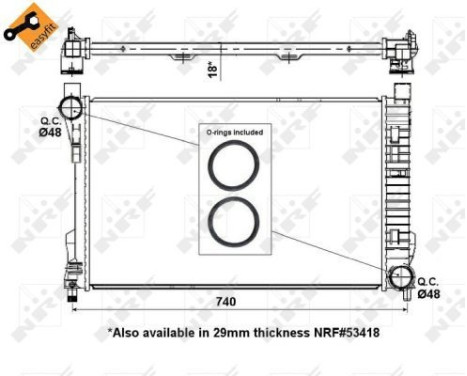 Radiator, engine cooling EASY FIT, Image 5