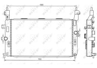 Radiator, engine cooling EASY FIT