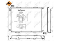 Radiator, engine cooling EASY FIT