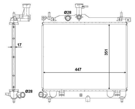 Radiator, engine cooling EASY FIT, Image 4