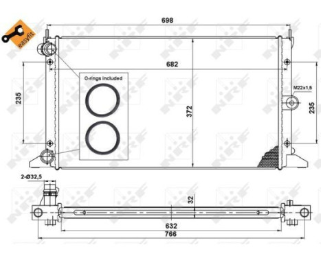 Radiator, engine cooling EASY FIT, Image 6
