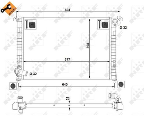 Radiator, engine cooling EASY FIT, Image 5