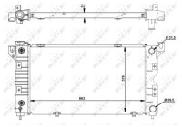 Radiator, engine cooling EASY FIT