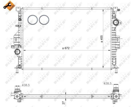 Radiator, engine cooling EASY FIT, Image 4