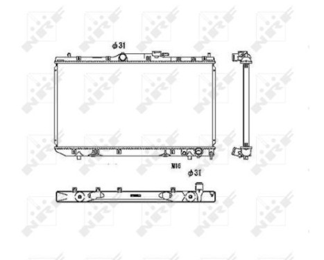 Radiator, engine cooling EASY FIT, Image 5