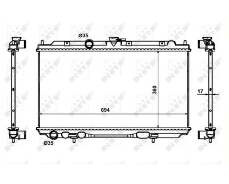 Radiator, engine cooling EASY FIT, Image 5
