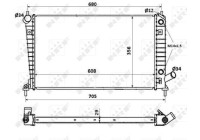 Radiator, engine cooling EASY FIT