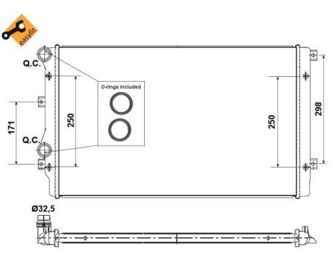 Radiator, engine cooling EASY FIT, Image 5