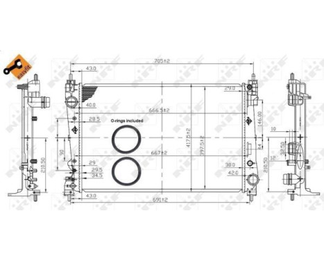 Radiator, engine cooling EASY FIT, Image 4