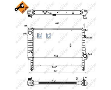 Radiator, engine cooling EASY FIT, Image 6