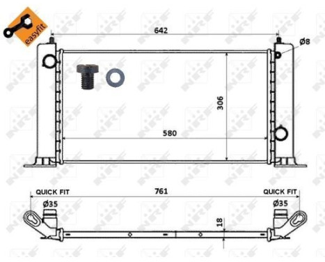 Radiator, engine cooling EASY FIT, Image 4