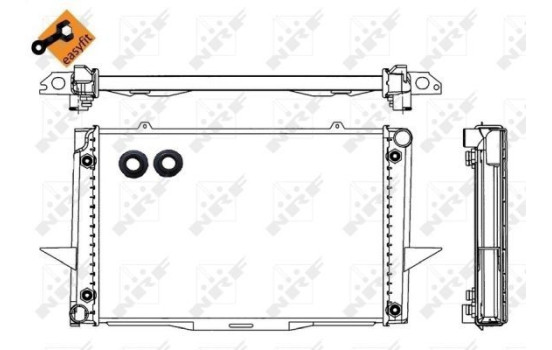 Radiator, engine cooling EASY FIT, Image 5