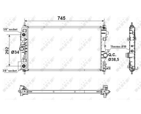 Radiator, engine cooling EASY FIT, Image 5