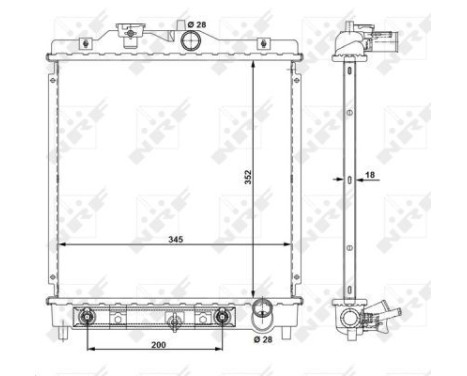 Radiator, engine cooling EASY FIT