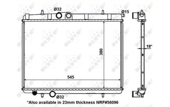 Radiator, engine cooling EASY FIT