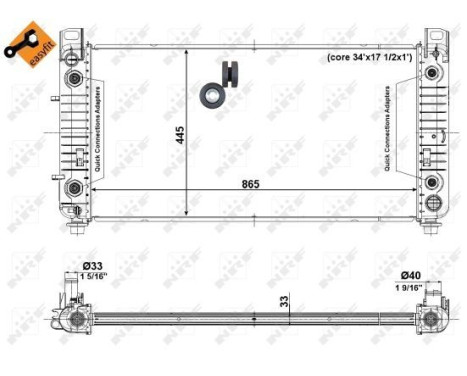 Radiator, engine cooling EASY FIT, Image 4