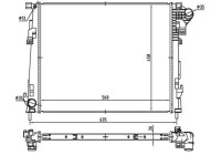 Radiator, engine cooling EASY FIT