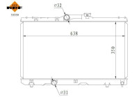Radiator, engine cooling EASY FIT