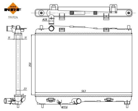 Radiator, engine cooling Economy Class, Image 5