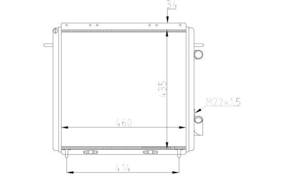 Radiator, engine cooling Economy Class, Image 5