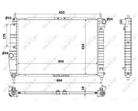 Radiator, engine cooling Economy Class, Image 5